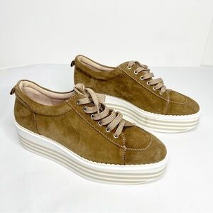 Uterque Suede Platform Sneakers